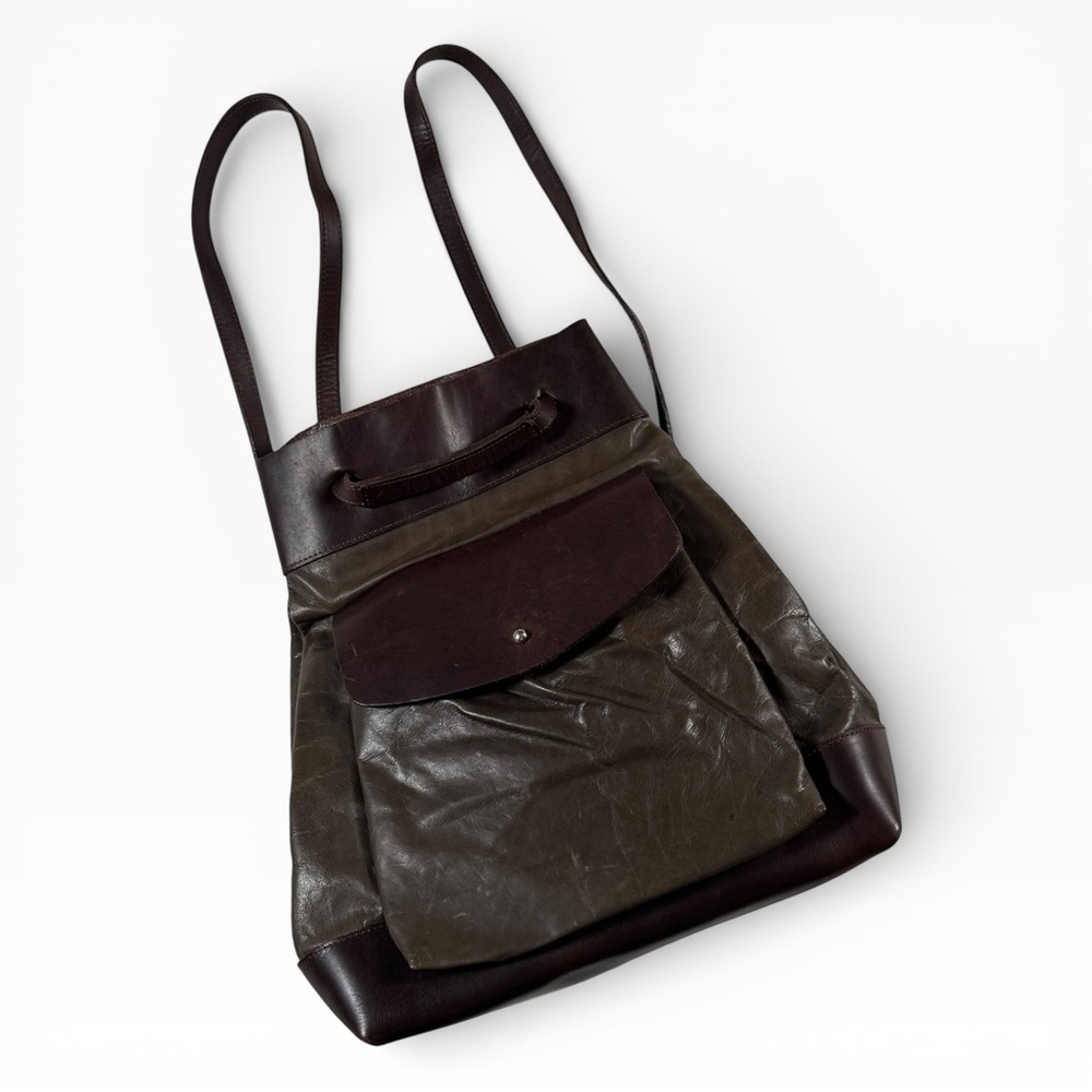✨ Vintage m0851 Convertible Backpack Crossbody Genuine Leather
